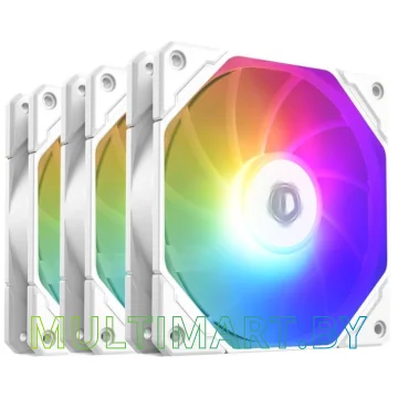 Набор вентиляторов ID-Cooling TF-12025-PRO-ARGB Trio White